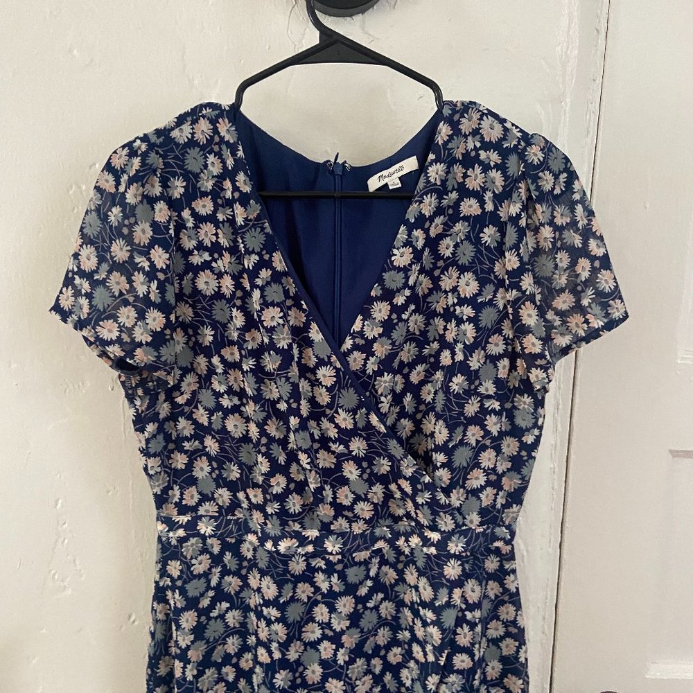 Madewell Blue Floral Dress